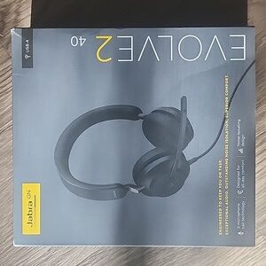 Evolve2 Over-Ear Black Headphones - USB A